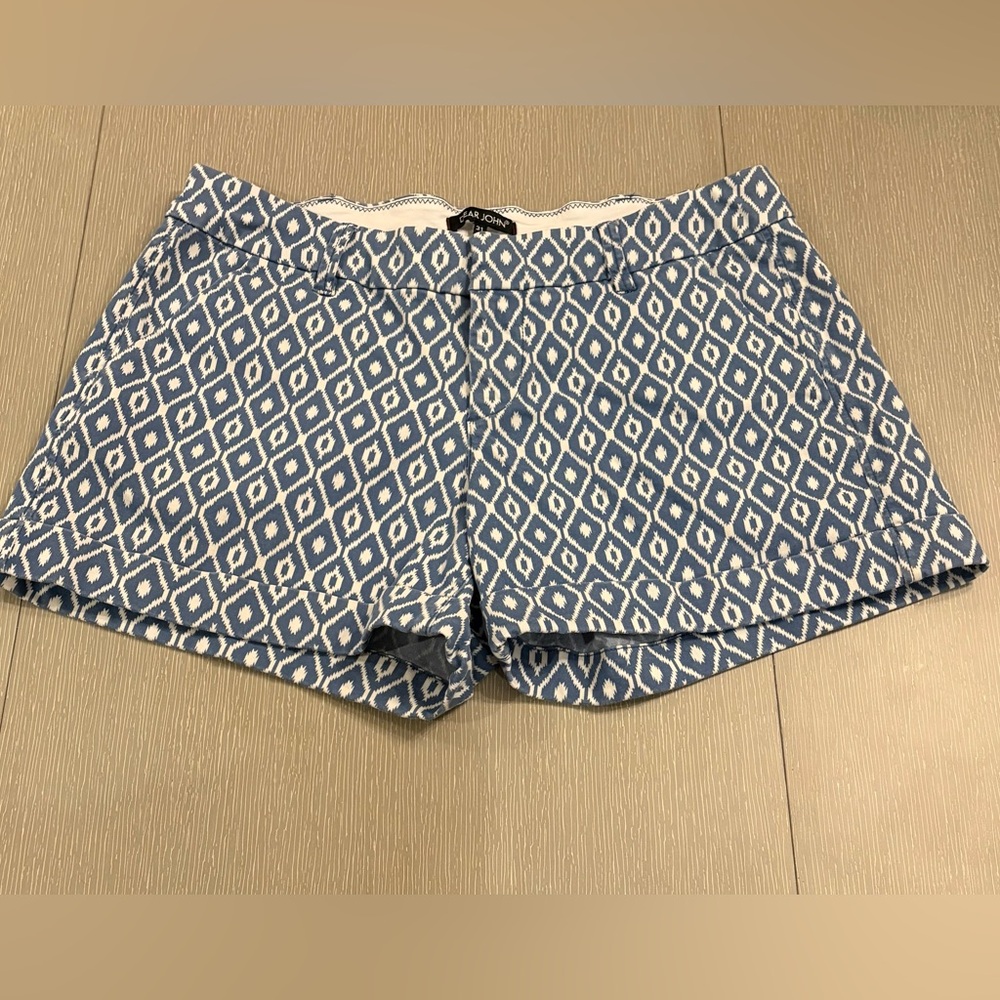 Dear John Stone Blue Patterned Shorts